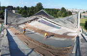 Sanierung der Hyparschale in Magdeburg. Bildquelle: CARBOCON GmbH, Dresden, Sebastian May