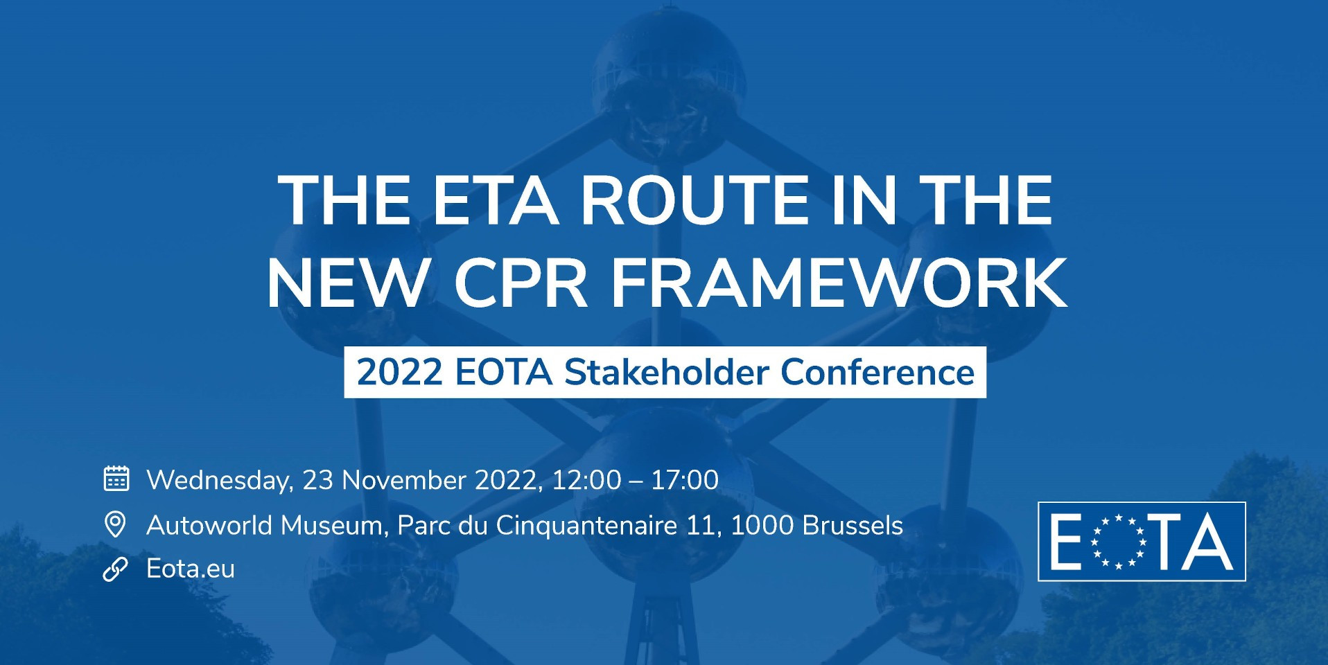 Banner zur EOTA Stakeholder-Konferenz 2022 Banner zur EOTA Stakeholder-Konferenz 2022